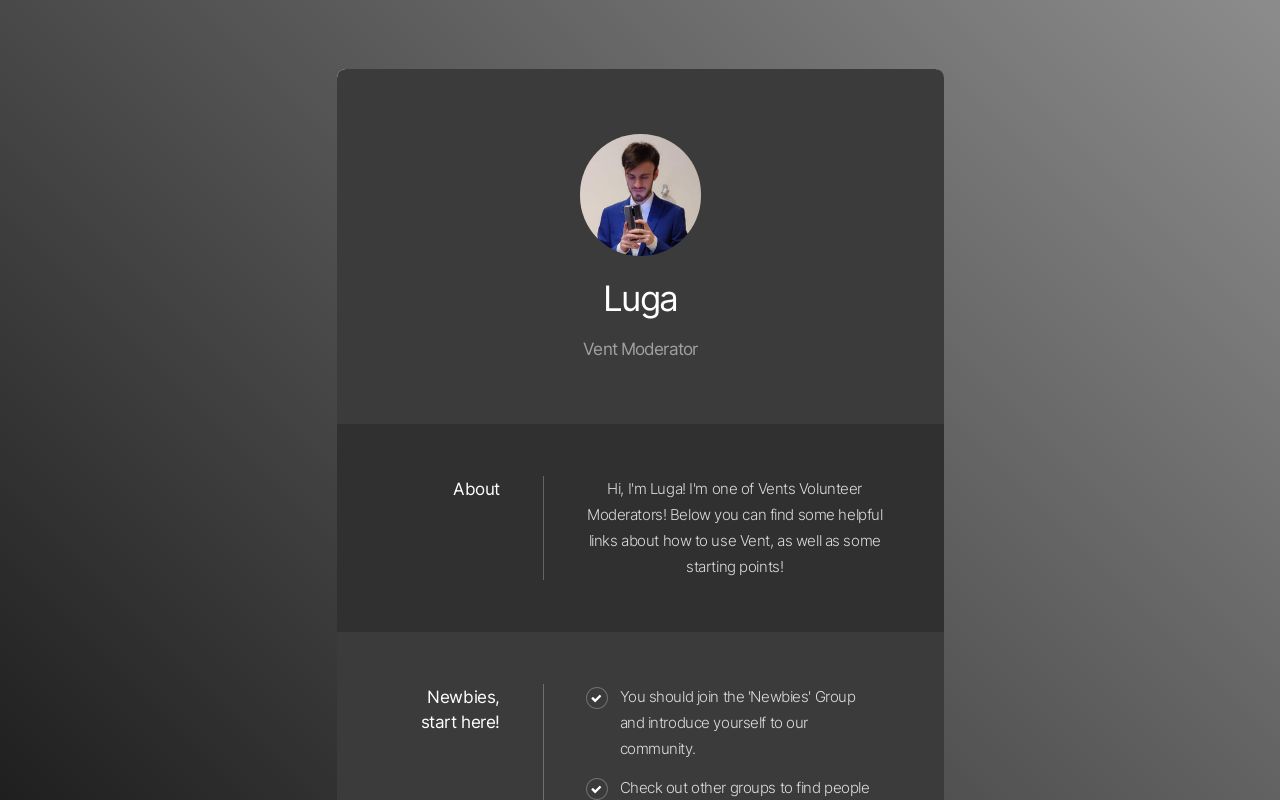 Carrd profile picture for @luga